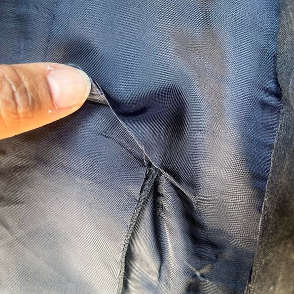 Vintage Carrol & Company Blazer 40S Pin Stripe Men's Sports Jacket 2 Button Glam - Picture 9 of 10